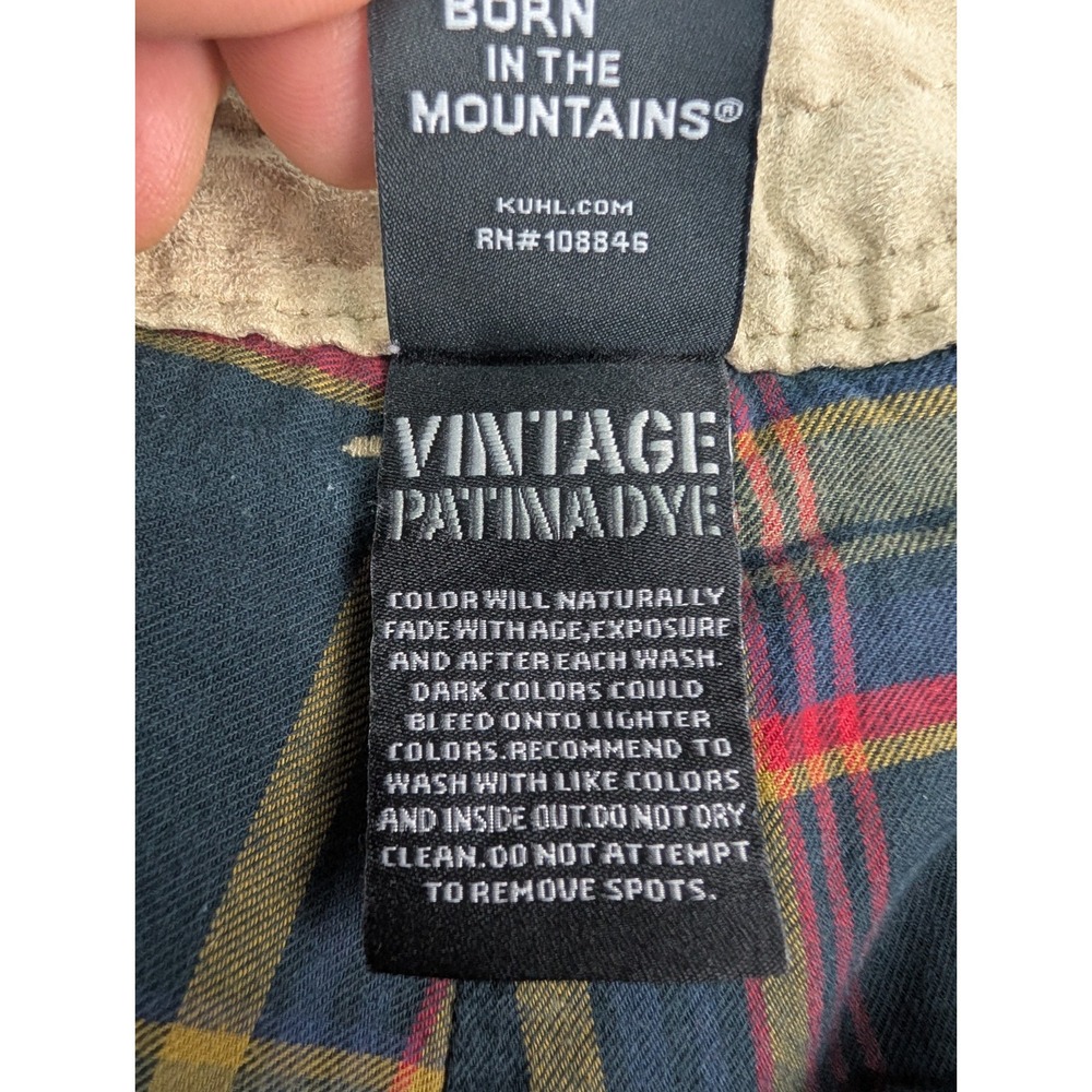 Kuhl Hot Rydr Pants Men's 36x30 Flannel Lined Brown Vintage Patina Dye Work 5113 - Picture 6 of 16
